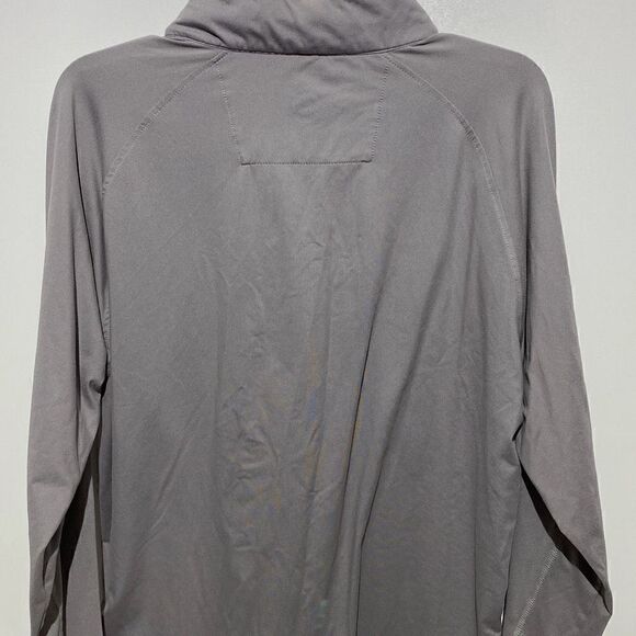 Cloudveil Men's Long-Sleeve Half Zip Stand-Up Collar Gray Shirt - Picture 6 of 10